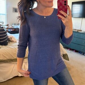 Talbots Classic Blue Crew Neck Sweater